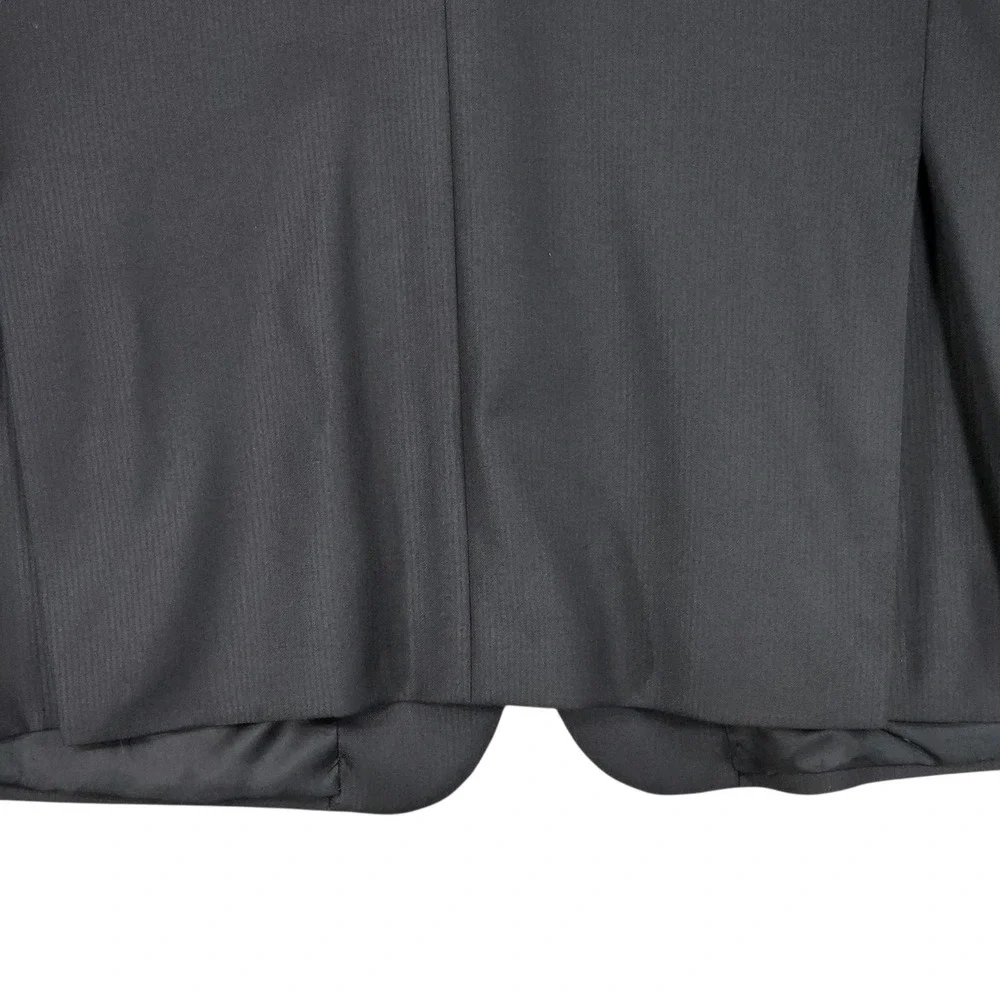 Joseph Abboud Loro Piana Blazer 48L Mens Black Super 120s Suit Jacket Sport Coat